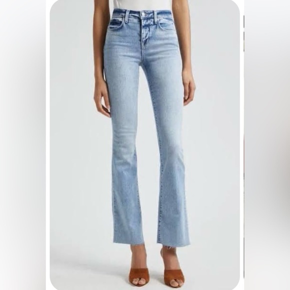 L’AGENCE Ruth Raw Hem Straight Leg Jeans Size 30 - Picture 11 of 11